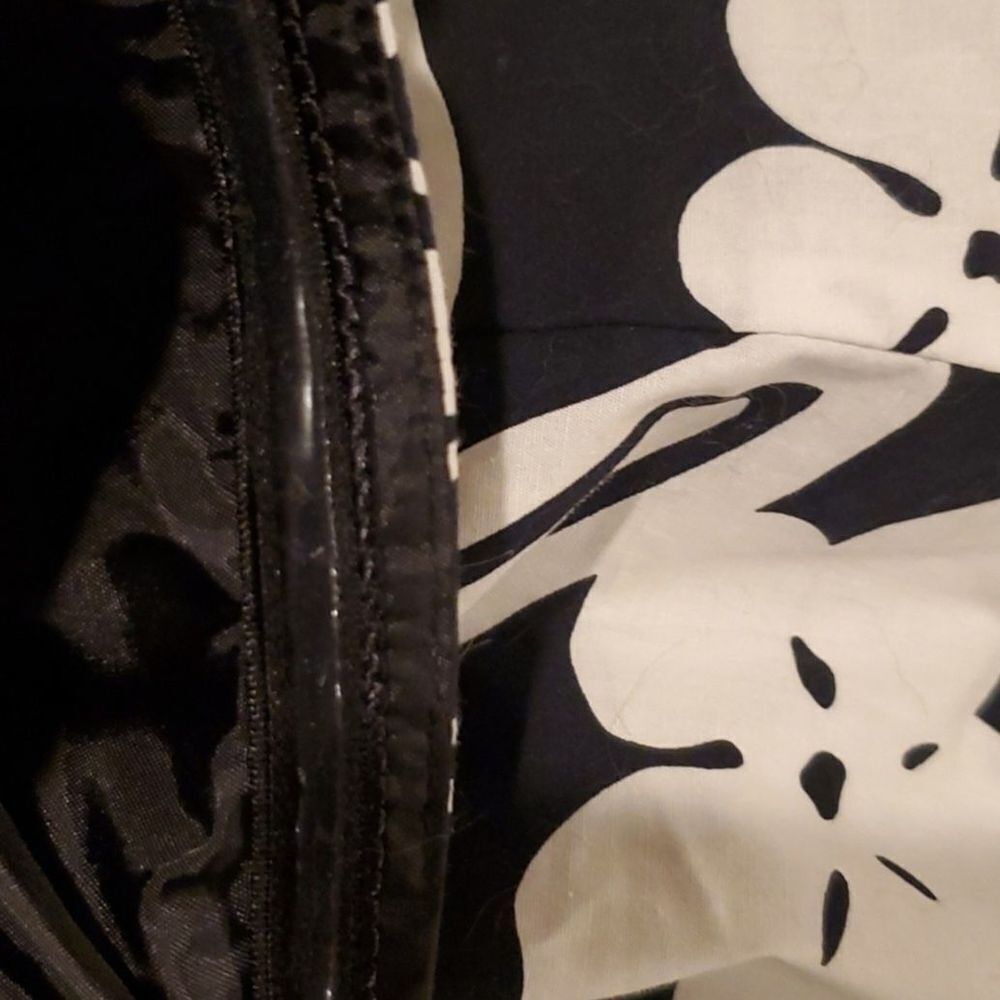 Robbie Bee Womens Black And White Halter Neck Floral Pattern Dress Size 10 - Picture 7 of 9